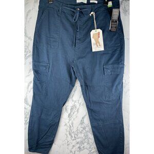 Regeneration by Celebrity Pink  Womens Size 18 SKINNY High-Rise Cargo Pants Blue